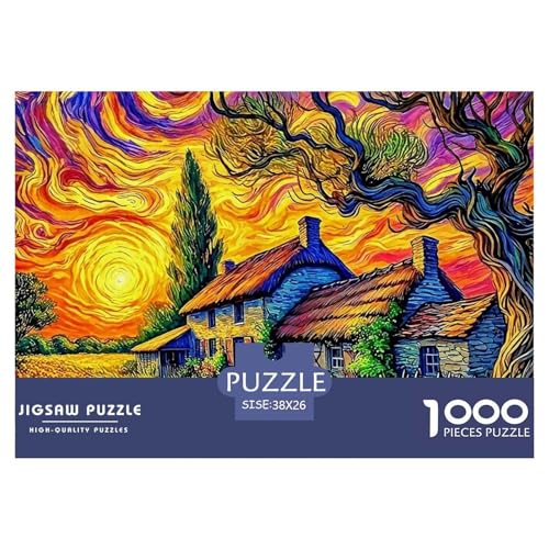 Sonnenblumen Puzzle 1000 Teile Schwer Puzzle Spielzeug Lernspiel Impossible Herausforderung Spielzeug Für Erwachsene Und Kinder in Bewährter 38x26cm/1000pcs von OWBASKPOZ