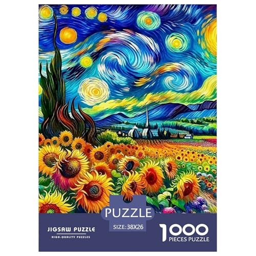 Sonnenblumen Puzzle 1000 Teile Schwer Puzzle Spielzeug Lernspiel Impossible Herausforderungsspielzeug Für Erwachsene Und Kinder Ab 14 Jahren 38x26cm/1000pcs Sonnenblumen Puzzle 1000 Teile Schwer Puzzle Spielzeug Lernspiel Impossible Herausforderungsspielzeug Für Erwachsene Und Kinder Ab 14 Jahren 38x26cm/1000pcs von OWBASKPOZ