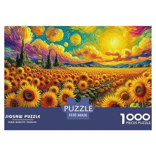 Sonnenblumen Puzzle 1000 Teile Schwer Puzzle Spielzeug Lernspiel Impossible Herausforderungsspielzeug Für Erwachsene Und Kinder Ab 14 Jahren 38x26cm/1000pcs Sonnenblumen Puzzle 1000 Teile Schwer Puzzle Spielzeug Lernspiel Impossible Herausforderungsspielzeug Für Erwachsene Und Kinder Ab 14 Jahren 38x26cm/1000pcs von OWBASKPOZ