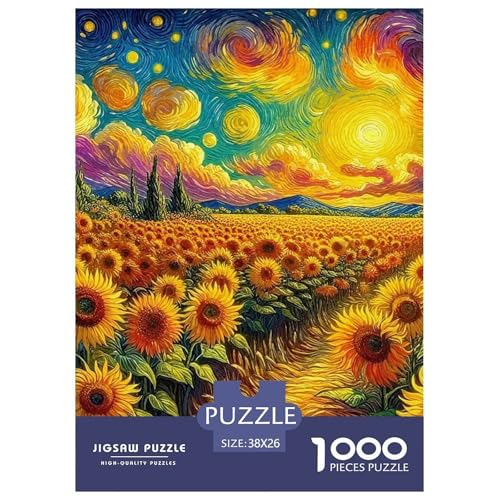 Sonnenblumen Puzzles 1000 Teile Schwer Puzzle Spielzeug Lernspiel Impossible Herausforderungsspielzeug Für Erwachsene Und Kinder Ab 14 Jahren 38x26cm/1000pcs Sonnenblumen Puzzles 1000 Teile Schwer Puzzle Spielzeug Lernspiel Impossible Herausforderungsspielzeug Für Erwachsene Und Kinder Ab 14 Jahren 38x26cm/1000pcs von OWBASKPOZ