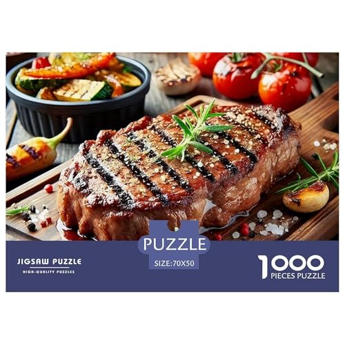 Steak Puzzle 1000 Teile Schwer Puzzle Spielzeug Pädagogisches Spiel Impossible Herausforderungsspielzeug Für Erwachsene Und Kinder in Bewährter 70x50cm/1000pcs Steak Puzzle 1000 Teile Schwer Puzzle Spielzeug Pädagogisches Spiel Impossible Herausforderungsspielzeug Für Erwachsene Und Kinder in Bewährter 70x50cm/1000pcs von OWBASKPOZ