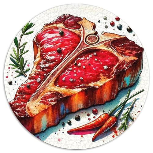 SteakPuzzle 1000 Teile Für Erwachsene Kinder Originelle Geschenke FürLernspiel Herausforderungsspielzeug1000pcs (67.5x67.5cm) von OWBASKPOZ