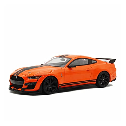 Modellauto Im Maßstab 1 18 Für Ford Cobra Mustang Shelby Gt500 Autolegierung Simulation Automodell Als Neujahrsgeschenk(Orange) von OWYALQ