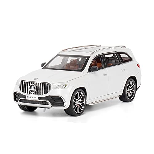 Modellauto Im Maßstab 1 24 Für BENS GLS63 AMG Legierung Automodell Simulation Auto Dekoration Sammlung Geschenk(White) von OWYALQ