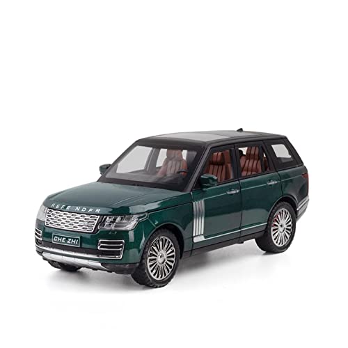 Modellauto Im Maßstab 1 24 Für Land Rover Range Rover SUV Legierung Spielzeugautosammlung Modellauto Sound Und Licht(Grün) von OWYALQ