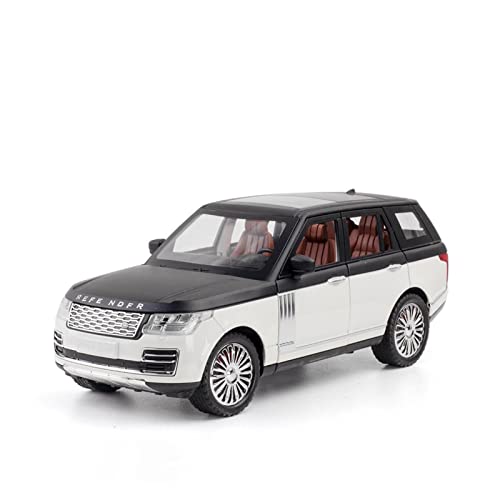Modellauto Im Maßstab 1 24 Für Land Rover Range Rover SUV Legierung Spielzeugautosammlung Modellauto Sound Und Licht(White) von OWYALQ