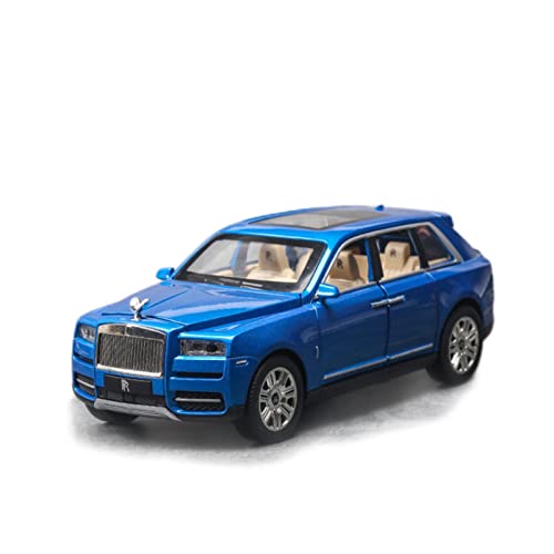Modellauto Im Maßstab 1 24 Für Rolls Royce Cullinan Diecast Car Metal Model Sound and Light Pull Back SUV(B) von OWYALQ