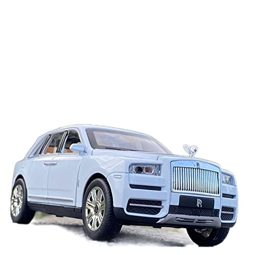 Modellauto Im Maßstab 1 24 Für Rolls Royce Cullinan Diecast Car Metal Model Sound and Light Pull Back SUV(D) von OWYALQ