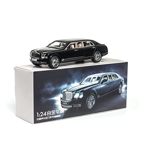 Modellauto Im Maßstab 1 24 for Bentley Mulsanne Simulation Diecast Luxury Car Model Alloy Zurückziehen Spielzeugfahrzeuge Sammlung Geschenk(Schwarz) von OWYALQ