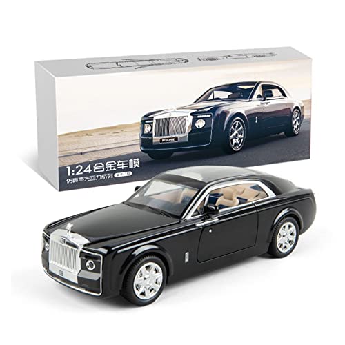 Modellauto Im Maßstab 1 24 for Rolls Royce Sweptail Simulation Diecast Luxusautomodell Legierung Spielzeugfahrzeuge Geschenk Dekorativ(Schwarz) von OWYALQ