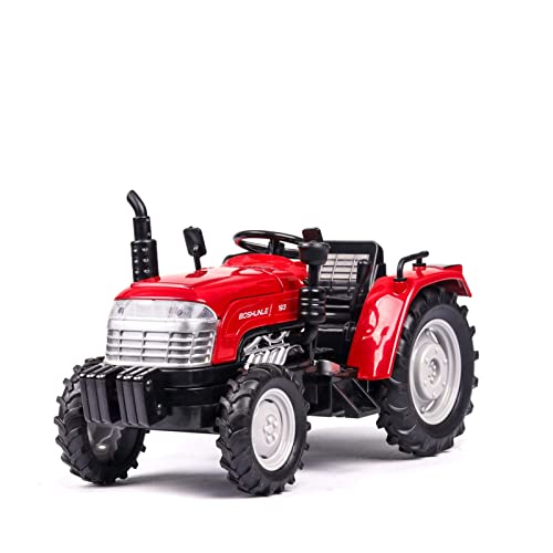 Modellauto Im Maßstab 1 32 Diecast Miniatur Simulation Traktor Modell Legierung Rot Weihnachten Spielzeug Fahrzeuge Jungen Geburtstagsgeschenke(Rot) von OWYALQ