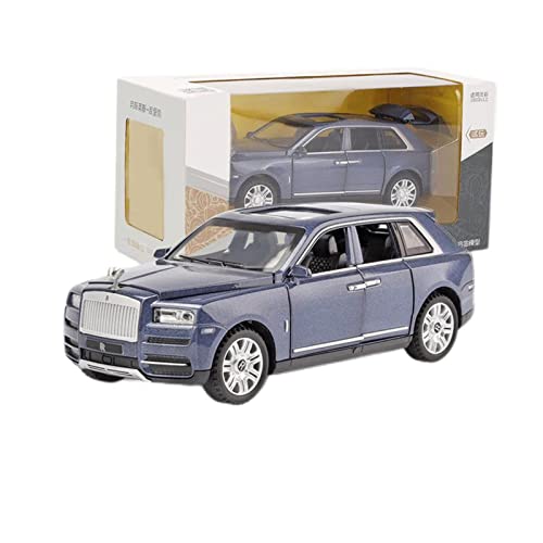 Modellauto Im Maßstab 1 32 for Rolls Royce Cullinan SUV Simulation Diecast Auto Modell Legierung Spielzeug Zurückziehen Fahrzeuge Sammlung Gifte(Blau) von OWYALQ