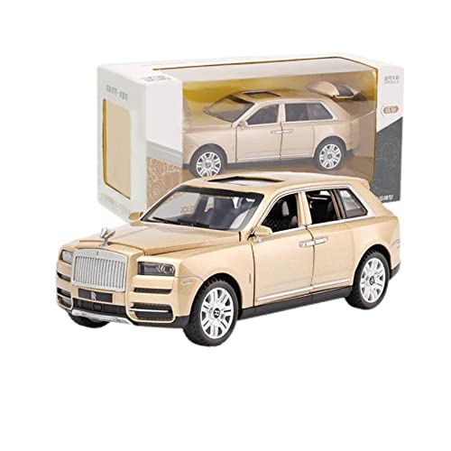 Modellauto Im Maßstab 1 32 for Rolls Royce Cullinan SUV Simulation Diecast Auto Modell Legierung Spielzeug Zurückziehen Fahrzeuge Sammlung Gifte(Gold) von OWYALQ