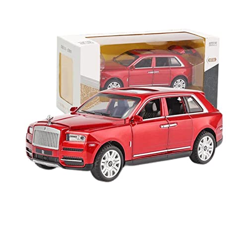 Modellauto Im Maßstab 1 32 for Rolls Royce Cullinan SUV Simulation Diecast Auto Modell Legierung Spielzeug Zurückziehen Fahrzeuge Sammlung Gifte(Rot) von OWYALQ