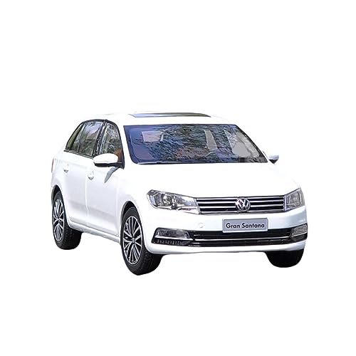 Modellauto Im Maßstab 1: 18 Für Volkswagen Santana Travel Edition Alloy Diecast Automodell Erwachsene (White) von OWYALQ
