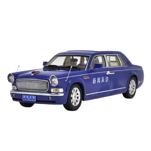 Modellauto Im Maßstab 1:18 Für Hongqi Ca7600 Nachrichten Interview Auto Druckguss Legierung Modell Statische Souvenir Sammlung von OWYALQ