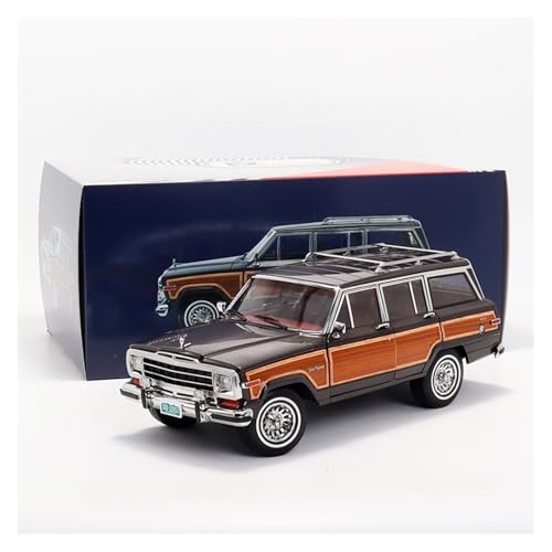 Modellauto Im Maßstab 1:18 Für Jim Wagoneer Wagoneer Volle Offene Legierung Auto Modell Miniatur Skala Klassische Fahrzeuge Ornament(Brown) von OWYALQ