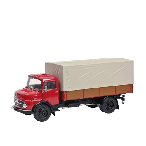 Modellauto Im Maßstab 1:18 Für Mercedes-Benz L3500 L911 LKW Träger Legierung Auto Modell Metall Vintage Hause Regal Display(Red) von OWYALQ
