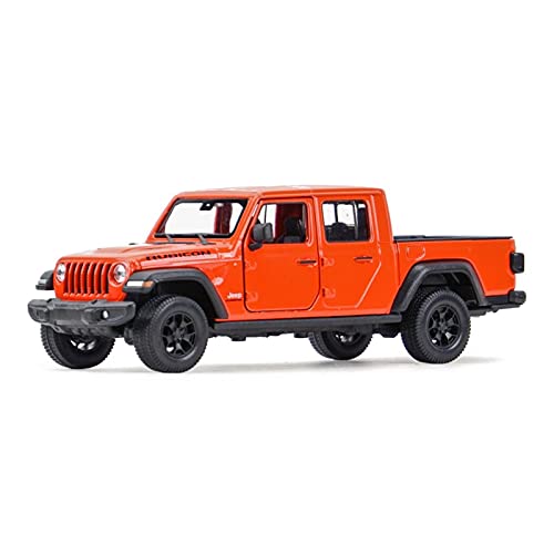 Modellauto Im Maßstab 1:27 Für Jeep Gladiator 2020 Alloy Pickup Automodell Statische Druckgussfahrzeuge Sammlungsanzeige(Orange) von OWYALQ