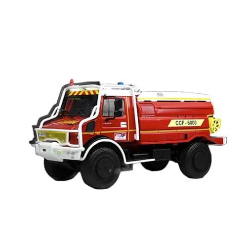 Modellauto Im Maßstab 1:43 Für Mercedes-Benz Unimog U5023 CCF 6000 Feuerwehr Off-Road Truck Modell Rot Klassische Sammlung von OWYALQ