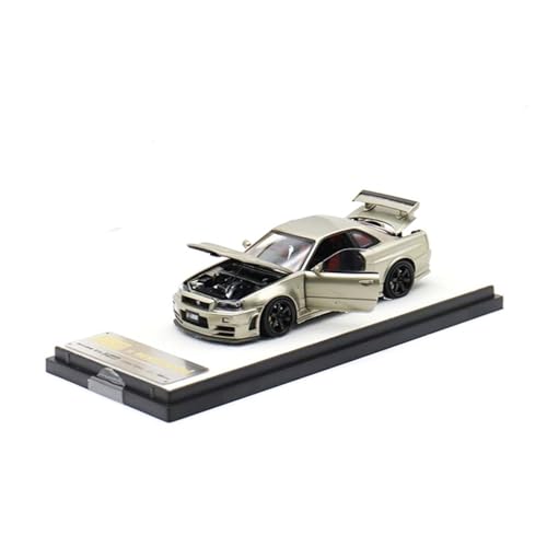 Modellauto Im Maßstab 1:43 Für Nissan GTR R34 Z-Tune Chamäleon Legierung Auto Modell Ornament Miniatur Ornament von OWYALQ