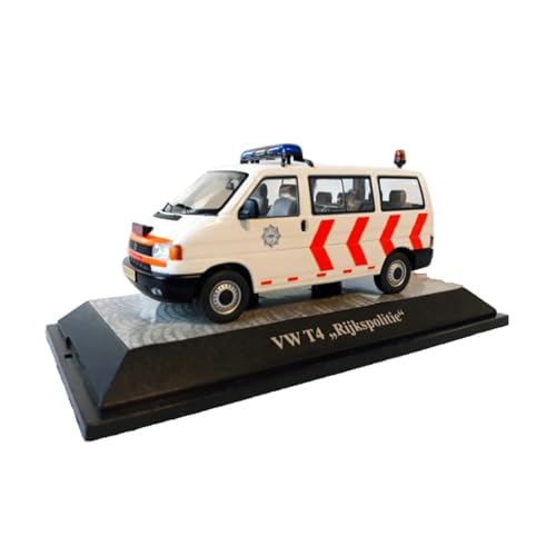 Modellauto Im Maßstab 1:43 Für Volkswagen T4 Bus Polizei Auto Modell Simulation Spielzeug Spiele Erwachsene Hobby Sammlung von OWYALQ