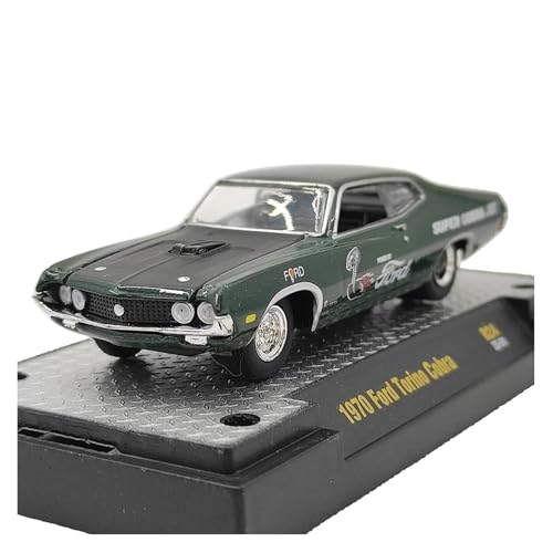 Modellauto Im Maßstab 1:64 Für 1970 Ford Torino Cobra Legierung Auto Modell Sammeln Spielzeug Geschenk Souvenir Display von OWYALQ