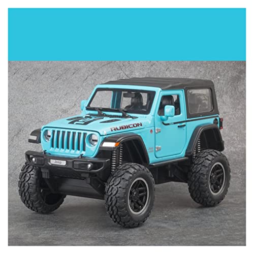 Modellauto Im Maßstab Für Jeep Wrangler Rubicon 1941 1:20 Diecast-Legierung Miniatur Off-Road Automodell Jungenspielzeugsammlung(Blue A) von OWYALQ