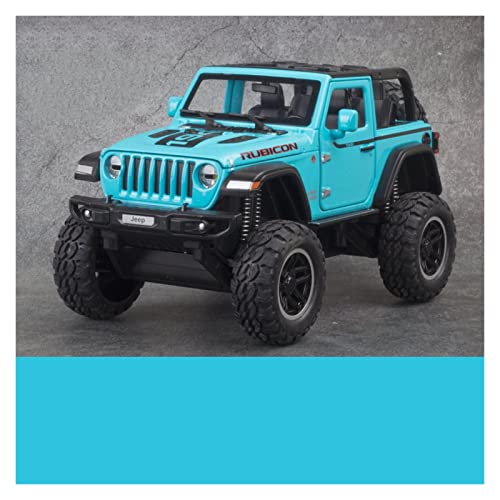 Modellauto Im Maßstab Für Jeep Wrangler Rubicon 1941 1:20 Diecast-Legierung Miniatur Off-Road Automodell Jungenspielzeugsammlung(Blue B) von OWYALQ