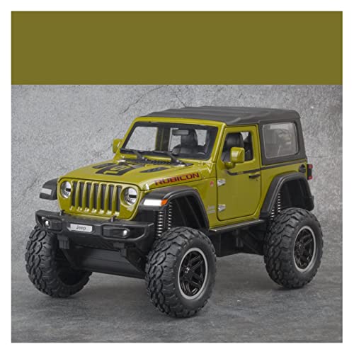 Modellauto Im Maßstab Für Jeep Wrangler Rubicon 1941 1:20 Diecast-Legierung Miniatur Off-Road Automodell Jungenspielzeugsammlung(Green A) von OWYALQ