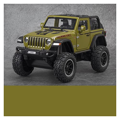 Modellauto Im Maßstab Für Jeep Wrangler Rubicon 1941 1:20 Diecast-Legierung Miniatur Off-Road Automodell Jungenspielzeugsammlung(Green B) von OWYALQ