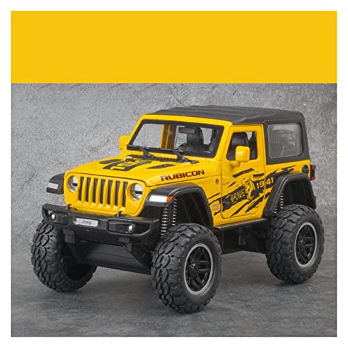 Modellauto Im Maßstab Für Jeep Wrangler Rubicon 1941 1:20 Diecast-Legierung Miniatur Off-Road Automodell Jungenspielzeugsammlung(Yellow A) von OWYALQ