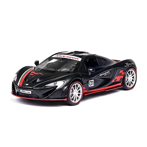 Modellauto Im Maßstab Für McLaren P1 GTR 1 32 Legierung Druckguss Miniatur Auto Modell Zurückziehen Metall Fahrzeug Kinder Weihnachten Spielzeug(Schwarz) von OWYALQ