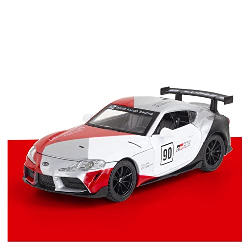 Modellauto Im Maßstab Zum Toyota Supra Gt4 1 32 Legierung Diecas Racing Car Modell Miniatur Metallfahrzeug Erwachsene Sammlung Geschenke(Rot) von OWYALQ