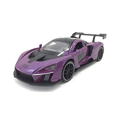 Modellauto Im Maßstab for McLaren. Senna 1 32. Diecast Legierung Sport Auto Modell Sound Light Pull Back Fahrzeuge Kollektion Kinder Geschenke(Purple) von OWYALQ