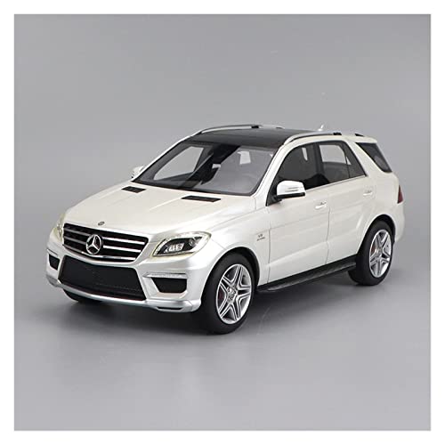 Voitures Miniatures En Métal 1 18 Für Benz Ml63 V8 Turbo Classic SUV Station Wagon Coupe Harz Automodell Als Neujahrsgeschenk Fertigmodell(White) von OWYALQ