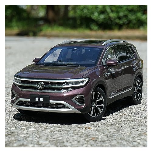 Voitures Miniatures En Métal 1 18 Für FAW Volkswagen 2021 SUV Zinklegierung Diecast Spielzeugauto-Modell Als Vatertagsgeschenk Für Erwachsene Fertigmodell(Purple) von OWYALQ