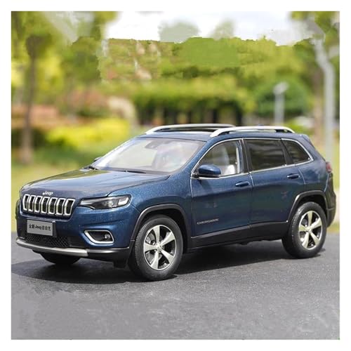 Voitures Miniatures En Métal 1 18 Für Jeep Grand Commander SUV Proportion Legierung Druckguss Auto Modell Sammlung Dekorative Ornamente Fertigmodell(Blau) von OWYALQ
