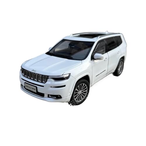 Voitures Miniatures En Métal 1 18 Für Jeep Grand Commander SUV Proportion Legierung Druckguss Auto Modell Sammlung Dekorative Ornamente Fertigmodell(White) von OWYALQ