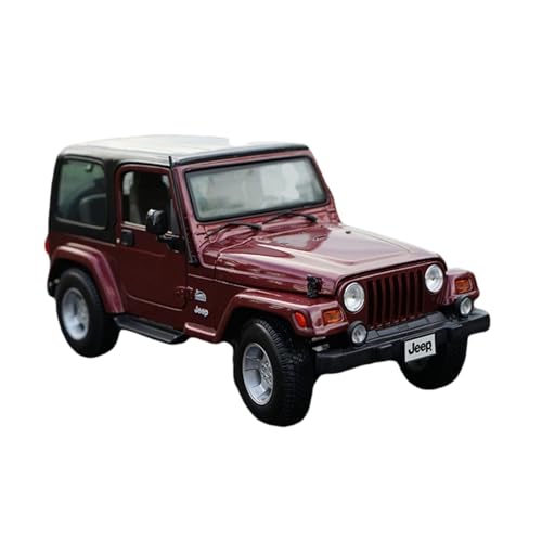 Voitures Miniatures En Métal 1 18 Für Wrangler Classic Convertible Alloy Diecast Automodell Als Vatertagsgeschenk Für Erwachsene Fertigmodell(Rot) von OWYALQ