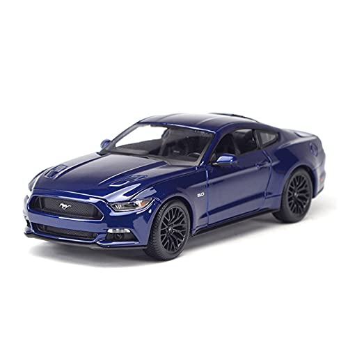 Voitures Miniatures En Métal 1 18 for Ford Mustang 2015 Sportwagen Statische Simulation Druckguss Fahrzeuge Sammler Modellauto Spielzeug Fertigmodell(Blau) von OWYALQ