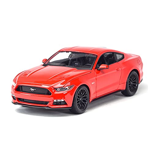 Voitures Miniatures En Métal 1 18 for Ford Mustang 2015 Sportwagen Statische Simulation Druckguss Fahrzeuge Sammler Modellauto Spielzeug Fertigmodell(Rot) von OWYALQ