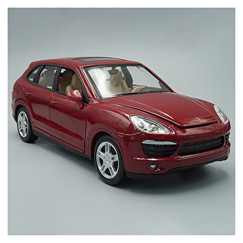 Voitures Miniatures En Métal 1 24 Für Cayenne-Legierung Simulation Automodell Sound Light Kinder Metallspielzeugsammlung Fertigmodell(Rot) von OWYALQ