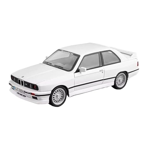 Voitures Miniatures En Métal 1 24 für 1988 BMW M3 E30 Legierung Sportwagen Modell Druckguss Metall Modell Simulation Sound und Licht Modell Fertigmodell(1 White) von OWYALQ