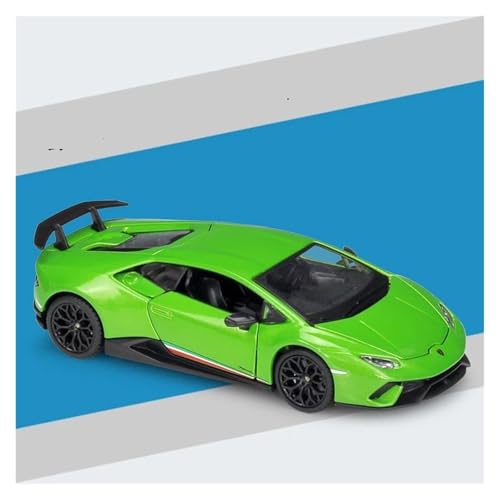 Voitures Miniatures En Métal 1 32 Für Lamborghini Huracan Performante Legierungsautomodell, Druckguss-Metallsimulations-Sound- Und Lichtmodell Fertigmodell(Grün) von OWYALQ