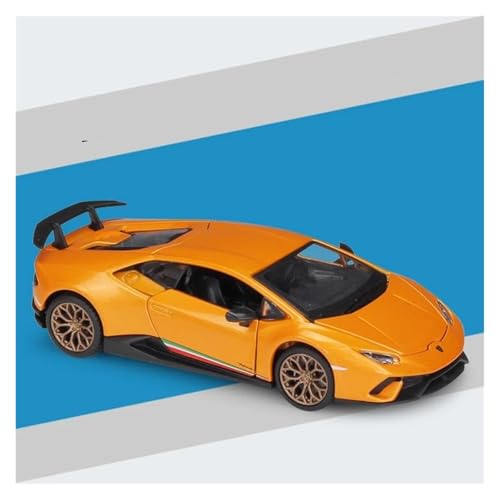Voitures Miniatures En Métal 1 32 Für Lamborghini Huracan Performante Legierungsautomodell, Druckguss-Metallsimulations-Sound- Und Lichtmodell Fertigmodell(Orange) von OWYALQ