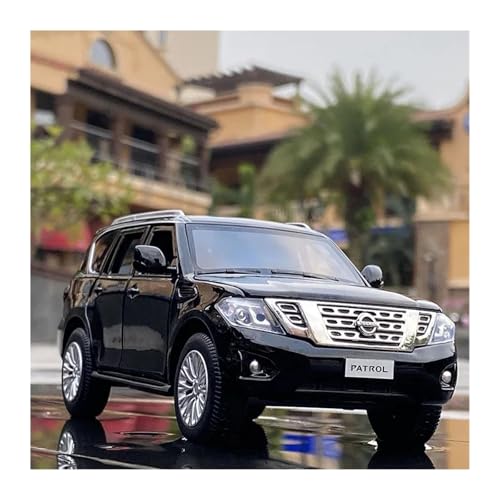 Voitures Miniatures En Métal 1 32 Für Nissan Patrol SUV Legierung Druckguss Auto Modell Sammlung Dekoration Ornamente Fertigmodell(Schwarz) von OWYALQ