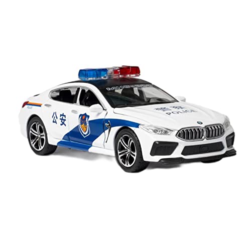 Voitures Miniatures En Métal 1 32 for BMW M8 Simulation Diecast Polizeiauto Modell Legierung Kinder Spielzeugfahrzeuge Sammlung Gifte Fertigmodell(White) von OWYALQ
