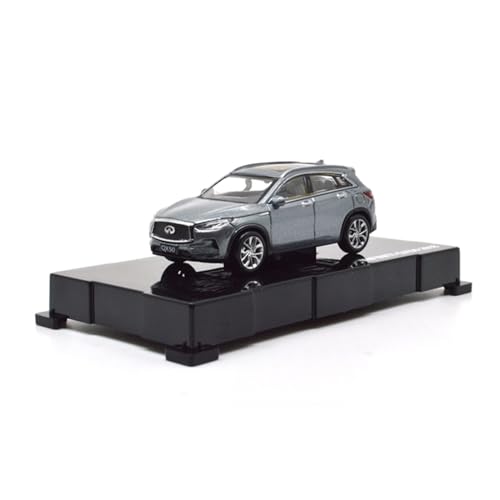 Voitures Miniatures En Métal 1 64 Für Infiniti QX50 SUV Grau 2018 Modell Druckguss Metall Miniatur Modellauto Sammlung Ornament Fertigmodell von OWYALQ