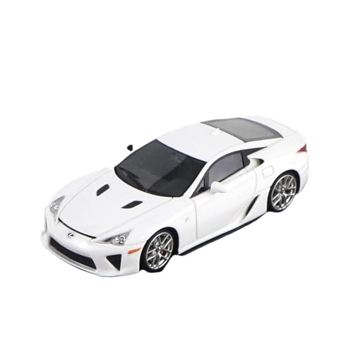 Voitures Miniatures En Métal 1 64 Für Lexus LFA Harz Supercar Simulation Auto Diecast Replik Modell Auto Bausatz Fertigmodell(White) von OWYALQ